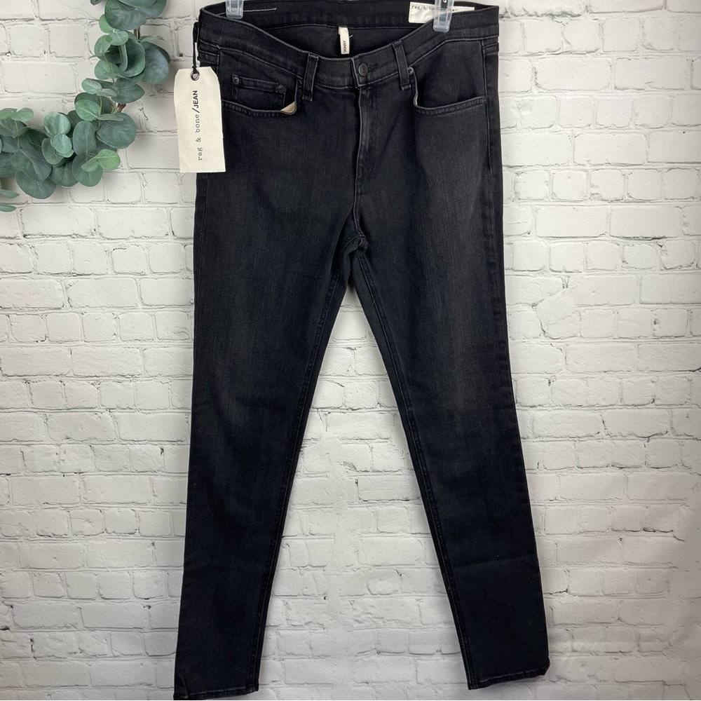 New RAG & BONE Skinny Jeans Rock Black Jeans Size 30